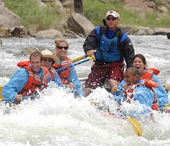 Whitewater rapids on Brown's Canyon, Colorado