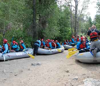 Geo Tours transportation to Clear Creek rafting put-in