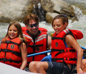 Geo Tours offers fun raft trips for children.